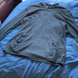 Grey long sleeve Shaun White hooded shirt